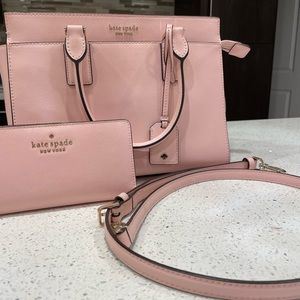 Kate Spade Madison Saffiano Medium Satchel & Wallet